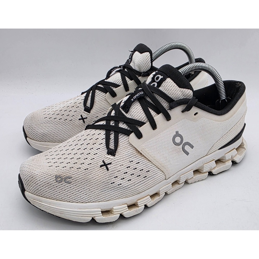 Once We Were Warriors Cream/Black Knit Athletic Sneakers